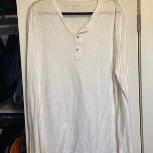 j crew mens white long sleeve